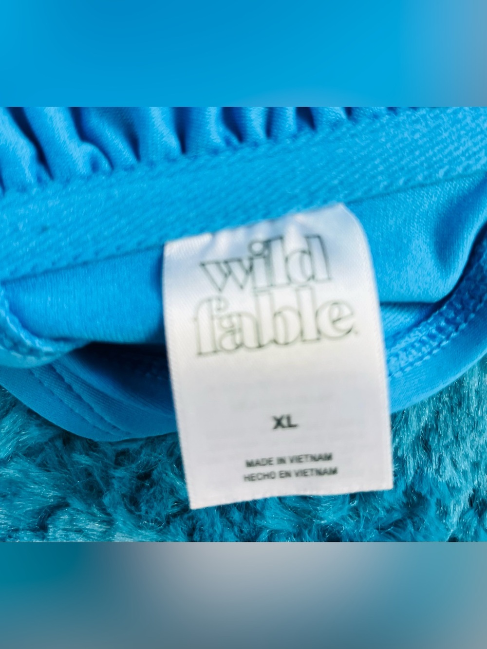 wild fable Bright Blue Bandeau Bikini Set - Picture 4 of 8